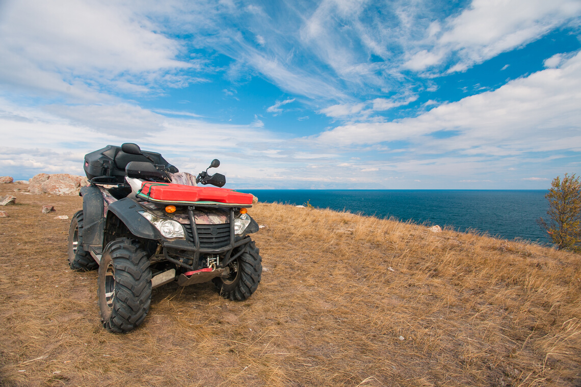 ATV on the lake